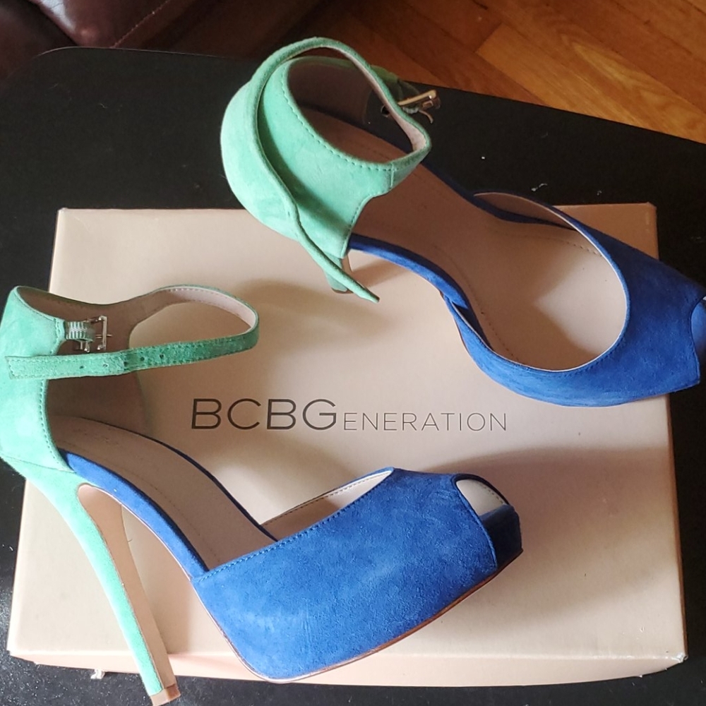 BCBGengeration - Lin Peep Toe Suede Pump